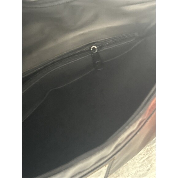 Vintage Bold Everywhere Piero Guide Leather Etage Bag Black 12x 19 Briefcase ‘88 - Picture 8 of 10